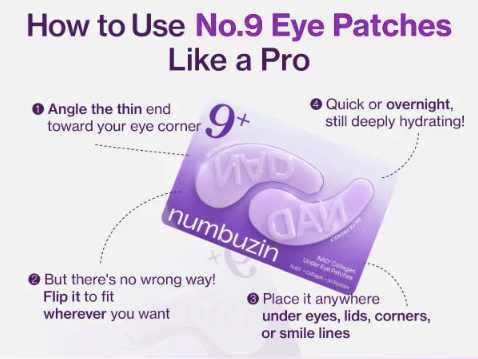 Numbuzin No.9 NAD+ Collagen Under Eye – Parches Reafirmantes