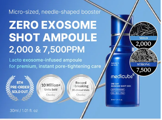 Zero Pore Exosome Shot Ampoule 7500 – Medicube 30 ml