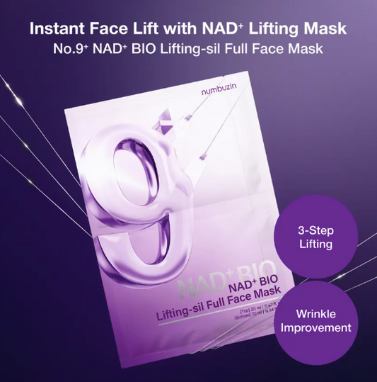 Numbuzin No.9 NAD+ Lifting Mask | Mascarilla efecto lifting 3 pasos